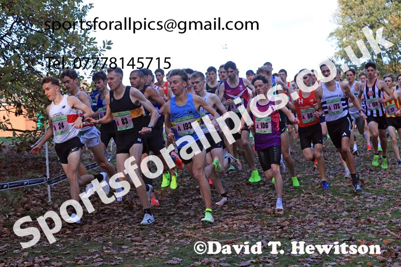 Senior Mens 2025 National Cross Country Relays, Berry Hill Park, Mansfield. Photo: David T. Hewitson/Sports for All Pics